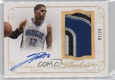 2014-15 Panini Flawless Gold 2/10 Tobias Harris #PA-TH Patch Auto 3d3