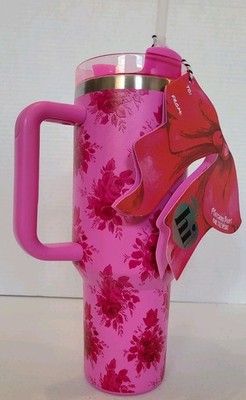Hi Peach Layne 40 oz Pink Beauty Not Stanley Insulated Tumbler Roses Brand New