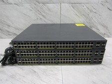 Lot of 3 Cisco Catalyst 2960-X Gigabit Ethern...