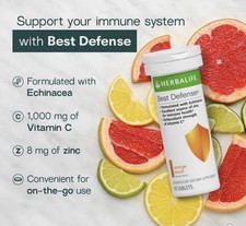 Herbalife Best Defense Watermelon   -Lime       Natural Flavor - 10 Tablets
