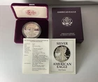 1991-S $1 1-oz Proof American Silver Eagle w/ Box, OGP &COA