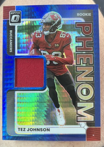 2025 Donruss Optic Tez Johnson Blue Hyper (RAW)
