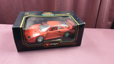       Presse-Version (!)       Bburago Ferrari F40 (1987) 1:18   Rot, OVP      