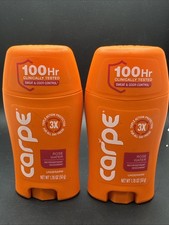 2  Carpe ROSE WATER   ANTIPERSPIRANT DEODORANT   UNDERARM LOTION 1.75 OZ