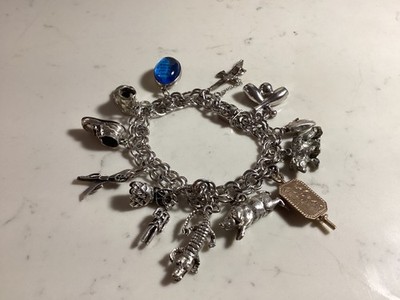 VINTAGE AUTHENTISCH SIGNIERT ELCO STERLINGSILBER (13) BETTELARMBAND KEIN WIEDERVERKAUF