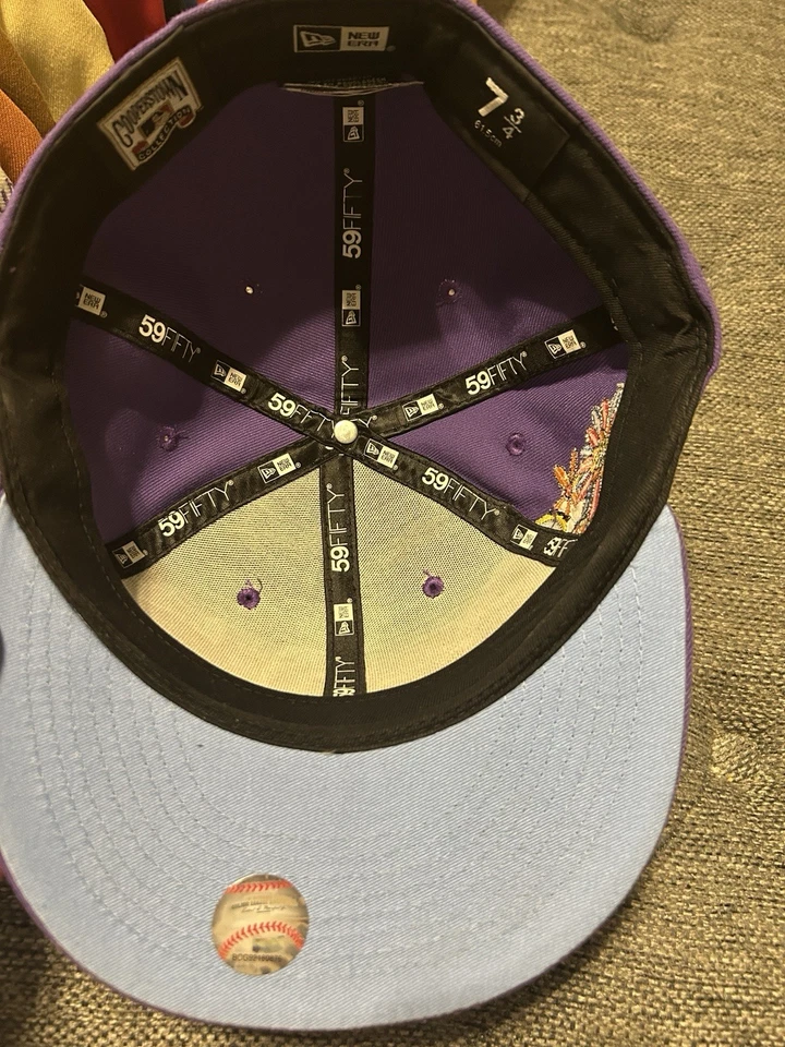 New Era 59Fifty MLB Arizona Diamondbacks 2001 Parche Groovy Gorra Ajustada Sombrero 7 3/4 Foto 4 de 4