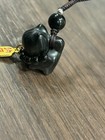 Crystal Carving. Silver Obsidian Cat Kitty Kitten Good Luck.  — photo 2