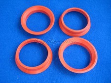 Zentrierringe (4) CW D 63,4-57,1mm rot für Borbet Alufelgen
