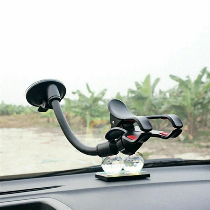 Mounting Car Phone Cradle 360° Rotation E-Clip One Step For All Phone Models - Image 2 of 4
