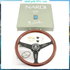 New Nardi Classic 350mm Steering Wheel Mahogany Wood With Black Finish
