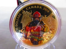 2016 FIREFIGHTER National Heroes Pure Silver Coin $15 Canada RCM