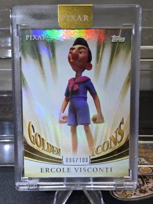 Ercole Visconti 2025 Topps Pixar Gold #GI-87 Golden Icons (Encased) /100