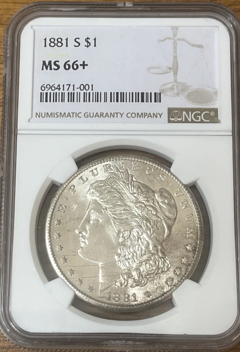 NGC Grade MS 66 1881 Year Morgan US Dollars (1878-1921) for sale