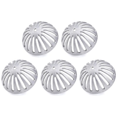 5 Pack Floor Sink Strainer Heavy Duty Aluminum Dome Drain Cover for Kitchen, ...