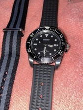 SEIKO Prospex SNE573 P1 Solar Diver's Watch with Rubber & Bond NATO Straps