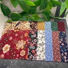 24 PC 5 Inch Quilting Fabric Charm Pack 12 Designs 2 Each New Free Ship 5FS1568