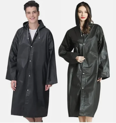 Waterproof Unisex Adult Raincoat Rainwear Hooded Jacket Rain Coat