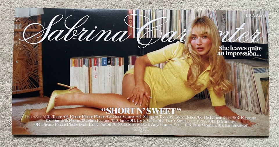 Sabrina Carpenter – Short ‘N’ Sweet Deluxe Ltd Edition Zoetrope Blood Vinyl - Image 4 of 4