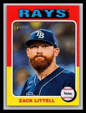 2024 Topps Heritage #713 Zack Littell Tampa Bay Rays