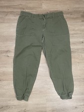 GAP Womens Green Jogger Pants Size XL Elastic Waist Casual Utility Pockets