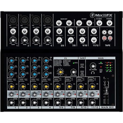 Mackie Mix12FX 12Channel Compact Mixer with Effects