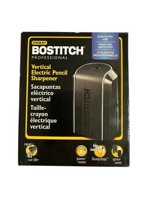 Stanley BOSTITCH Professional Vertical Electric Pencil Sharpener Black EPS5VBLK