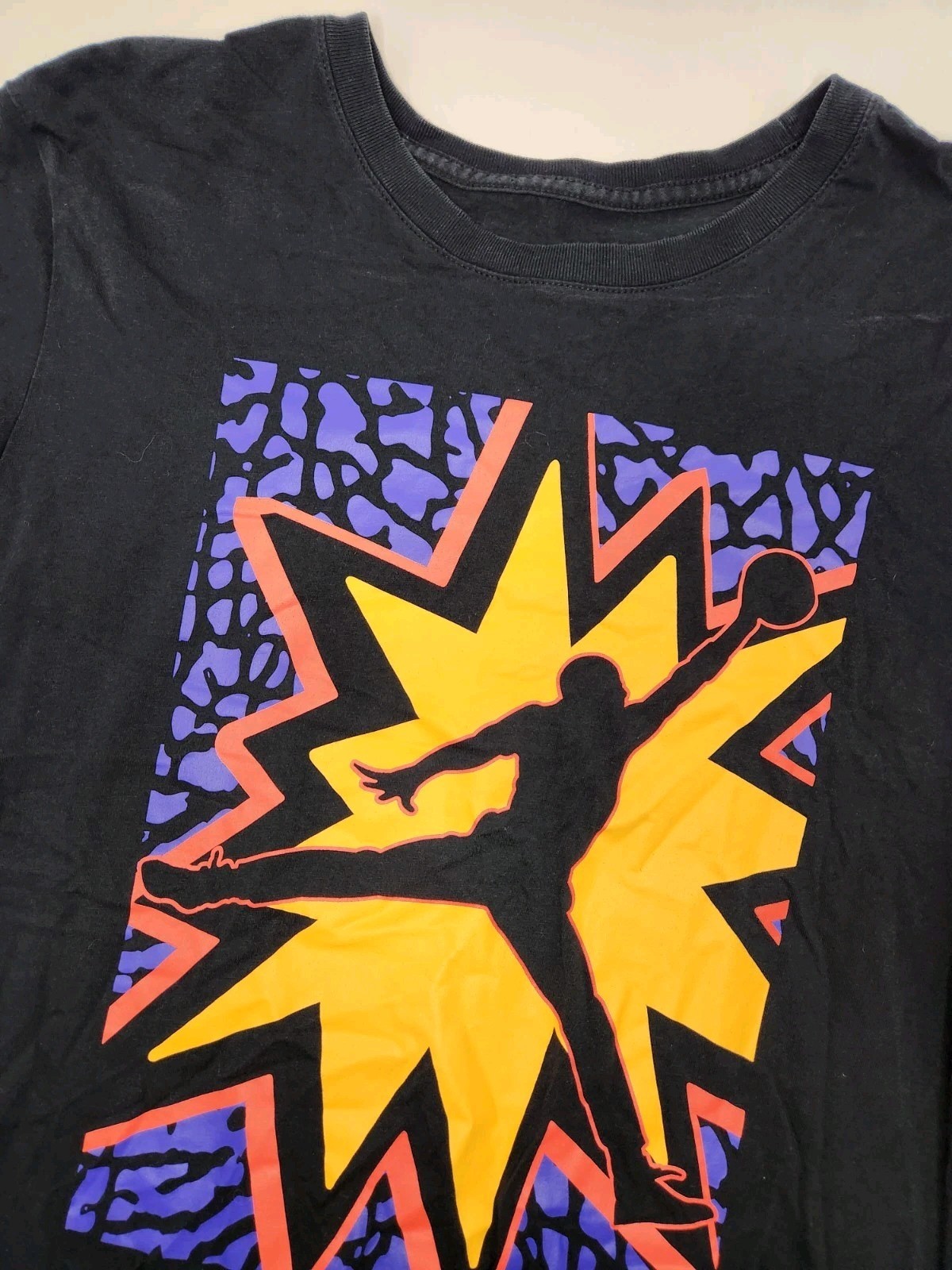 Nike Air Jordan T-Shirt Men's M Black Short Sleeve Jumpman Logo Basketball