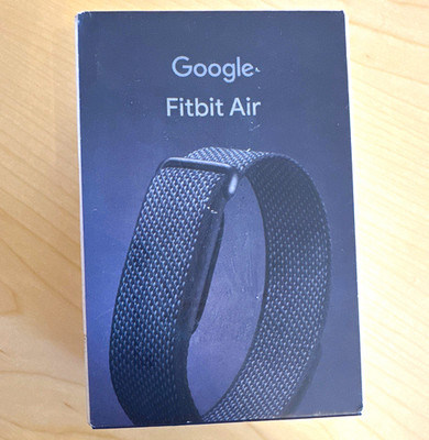 Google Fitbit Air Screenless Fitness Tracker W/ Heart Rate Monitor- Obsidian