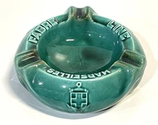 Vintage FABRE LINE MARSEILLES French Ceramic Oceanliner Ashtray