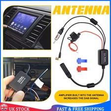FM/AM Radio Stereo Aerial DAB Car Antenna Amplifier Splitter Signal AMP Booster
