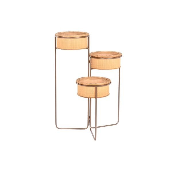3991334 Dkd Home Decor Vaso DKD Home Decor 55 x 42 x 79 cm Nero Marrone Ferro Ba