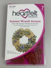 Heartfelt Creation SUMMER WREATH ACCENTS Rubber Stamp Set HCPC - 3965 bird