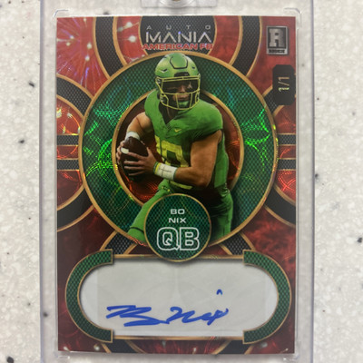 2024 Wildcard Auto Mania Bo Nix Rookie Auto 1/1