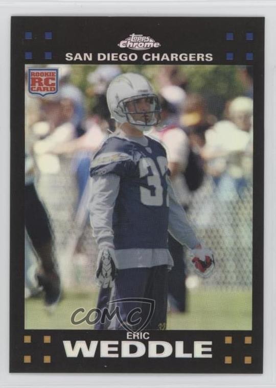2007 Topps Chrome Refractor Eric Weddle #TC263 0k9i