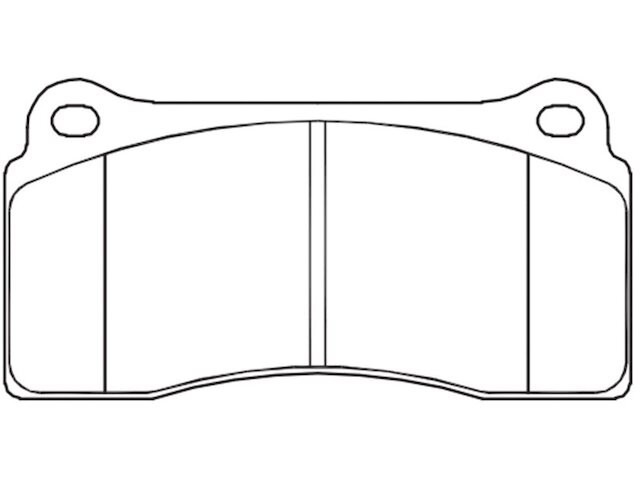 For 1997-2000 Lamborghini Diablo Brake Pad Set Hawk 61487QSPS 1998 1999
