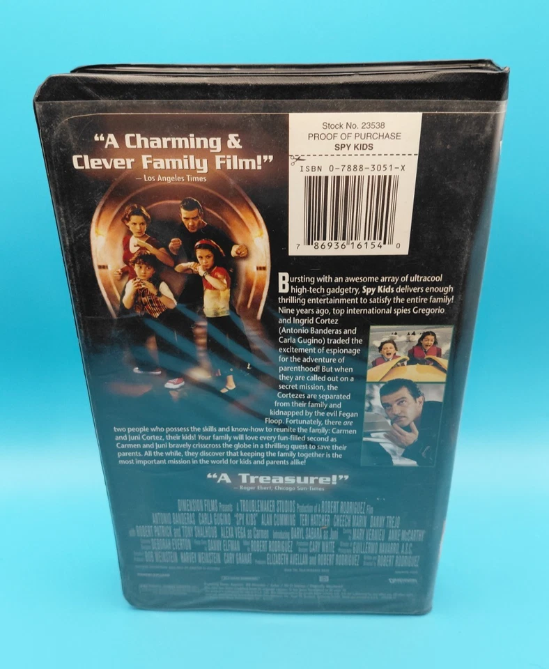 Spy Kids Trilogy 1 2 3 VHS Lot Island of Lost Dreams Game Over Foto 4 de 4