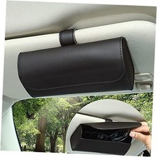 Sunglasses Holder for Car Sun Visor, Auto Eyeglasses Protective 1 Black