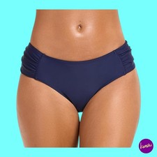 JOWEECHY Women's Side Ruched Hipster Bikini Bottoms, Blue, UK M | EU 38