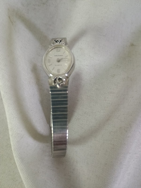 Vintage Waltham Ladies Watch Silver Tone Missing Crown UNTESTED PARTS  (3