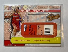 2002 Fleer Authentix The Ticket WNBA Lisa Harrison 42/475 Mercury