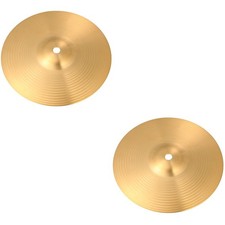 2 Count Percussion Instrument Drum Accessoriesl Low Volume Heads Crash Cymbal