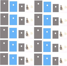 10 Packs TO-220 Heatsink Insulator/Mounting Kit Screw Washer Bushing Insulator 