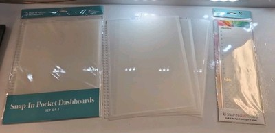 Erin Condren Snap-In Pocket Dashboard Set of 6, And Snap In Dashboard