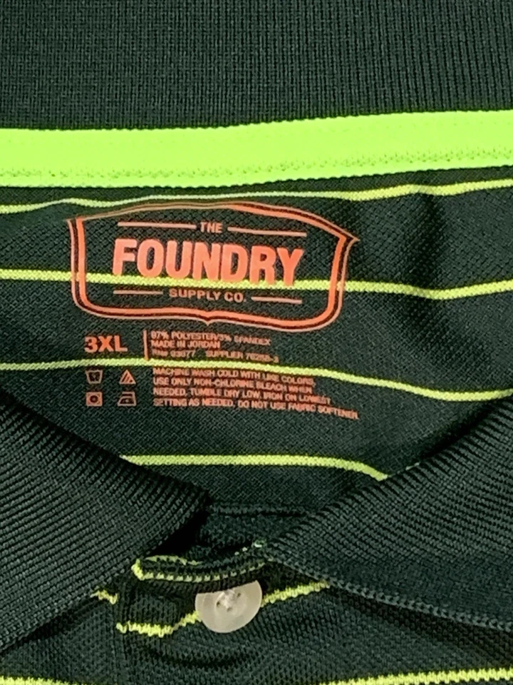Polo de manga corta The FOUNDRY para hombre talla 3XL mezcla de polietileno Foto 4 de 4