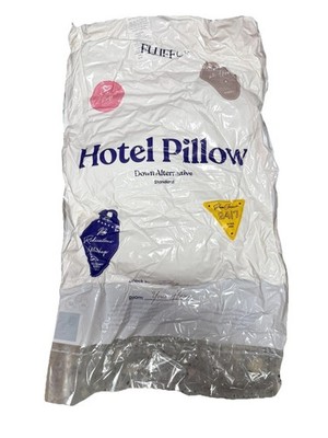 FluffCo Down Alternative Soft Fluff Standard/Queen Bed Pillow 20''x28'' Hotel NEW