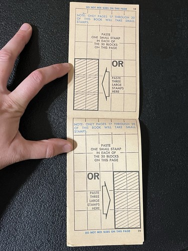 NOS Vintage Triple-S Blue Stamps Saver Book Unused - Picture 13 of 15