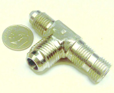 GENERAL ELECTRIC 460134 NOS SS AIRCRAFT ENGINE TEE FLARE BOSS FLARE
