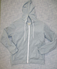 Women's Size Large Fleece Full Zip Hooded Sweatshirt - Teal Green NEW