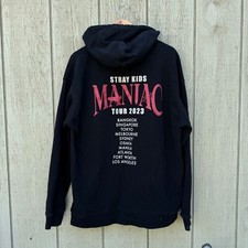 Stray Kids Maniac Hoodie Pullover Tour 2023 Black XL KPOP