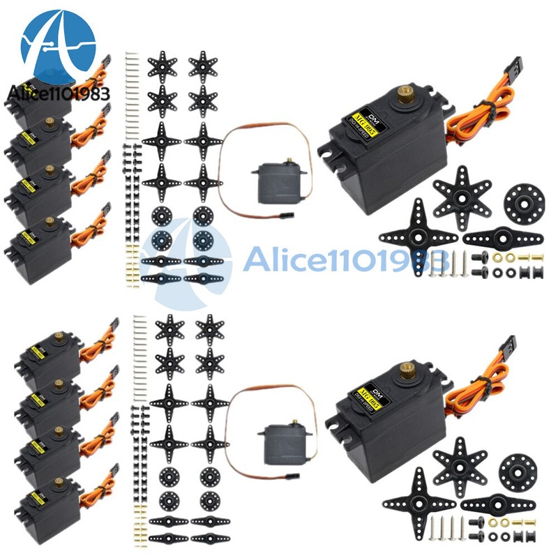 2/4/10PCS 180Degree MG995 Micro Servo Motor Metal Gear High Speed for Helicopter